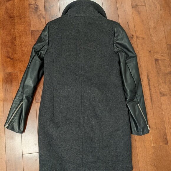 Wilfred womens black wool cashmere lamb skin jacket size xxs - Picture 2 of 12